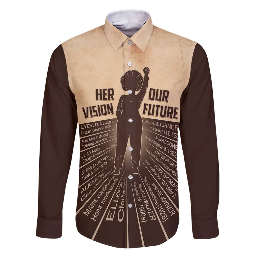 Her Vision Our Future Family Matching Puletasi and Hawaiian Shirt African Influential Black Women Inventors and Pioneers - Wonder Print Shop