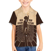 Her Vision Our Future Family Matching Puletasi and Hawaiian Shirt African Influential Black Women Inventors and Pioneers - Wonder Print Shop