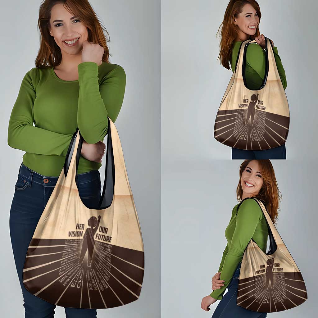 Her Vision Our Future Grocery Bag African Influential Black Women Inventors and Pioneers - Wonder Print Shop