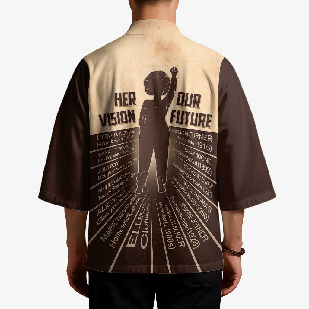 Her Vision Our Future Kimono African Influential Black Women Inventors and Pioneers - Wonder Print Shop
