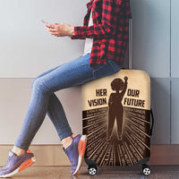 Her Vision Our Future Luggage Cover African Influential Black Women Inventors and Pioneers - Wonder Print Shop