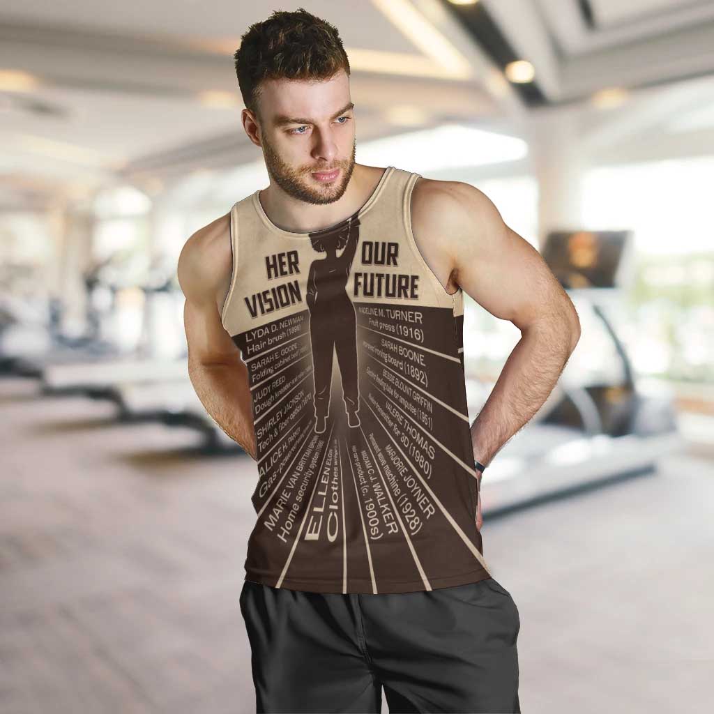 Her Vision Our Future Men Tank Top African Influential Black Women Inventors and Pioneers - Wonder Print Shop