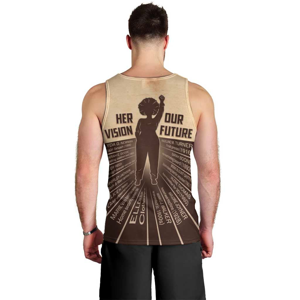 Her Vision Our Future Men Tank Top African Influential Black Women Inventors and Pioneers - Wonder Print Shop