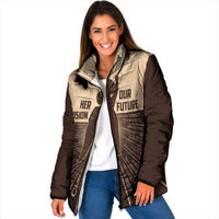 Her Vision Our Future Padded Jacket African Influential Black Women Inventors and Pioneers - Wonder Print Shop