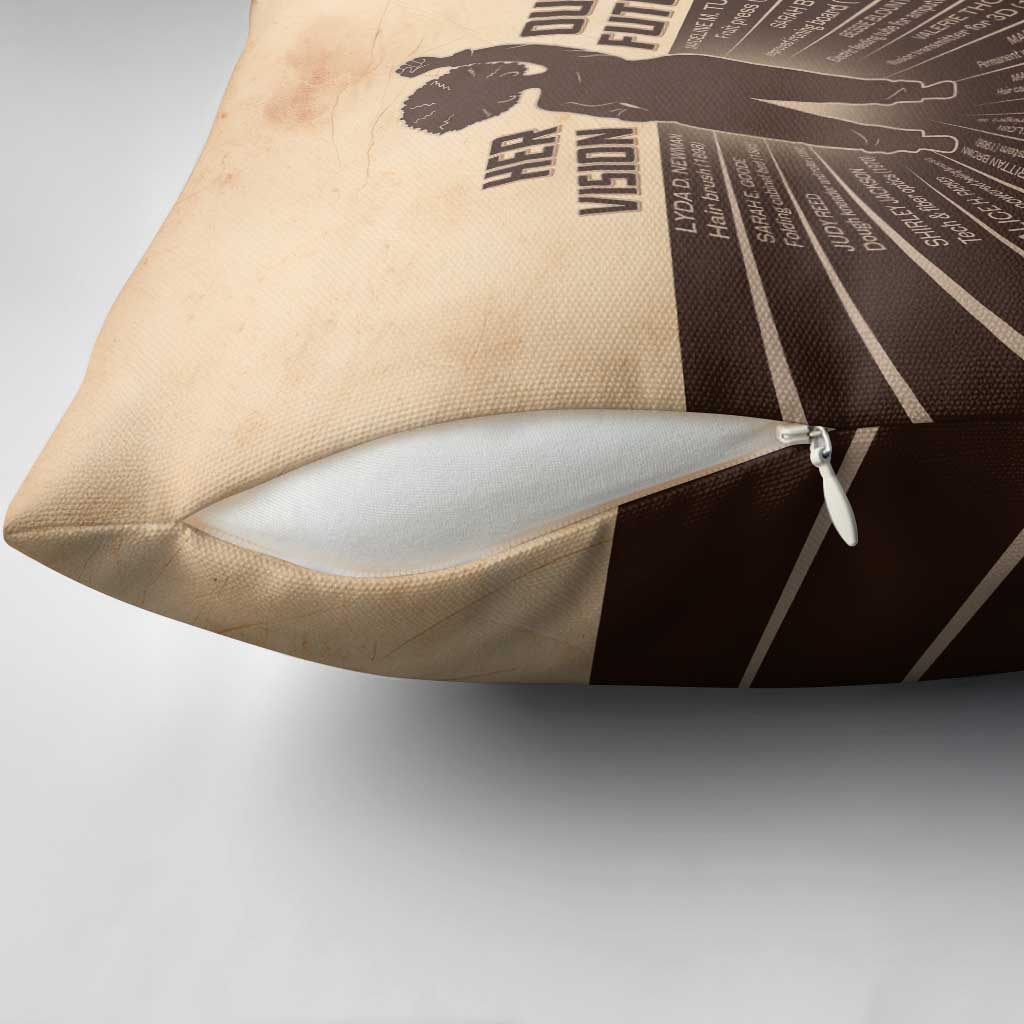 Her Vision Our Future Pillow Cover African Influential Black Women Inventors and Pioneers - Wonder Print Shop