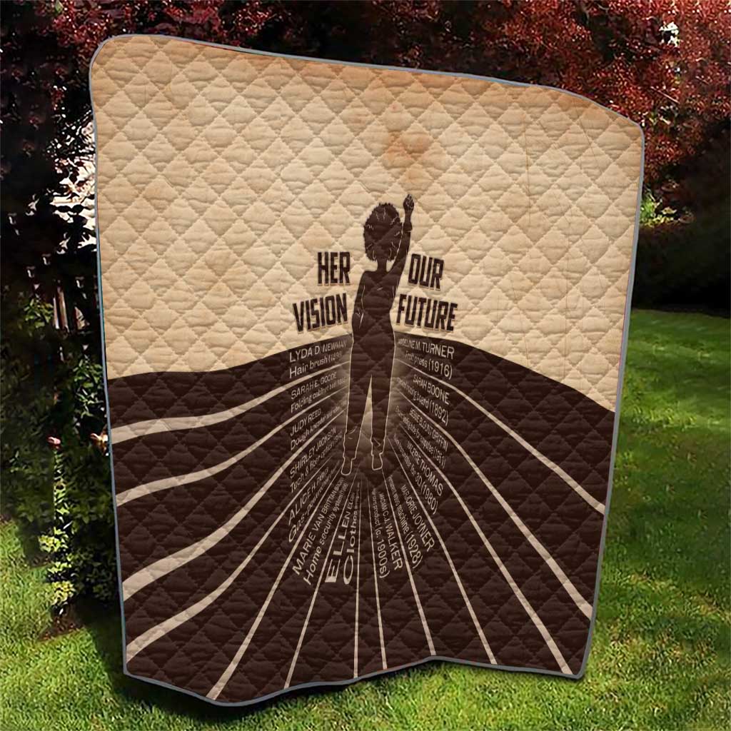 Her Vision Our Future Quilt African Influential Black Women Inventors and Pioneers - Wonder Print Shop