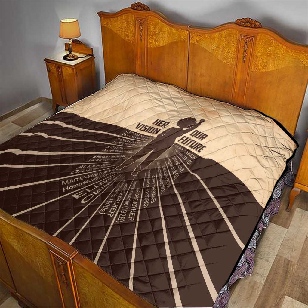 Her Vision Our Future Quilt African Influential Black Women Inventors and Pioneers - Wonder Print Shop