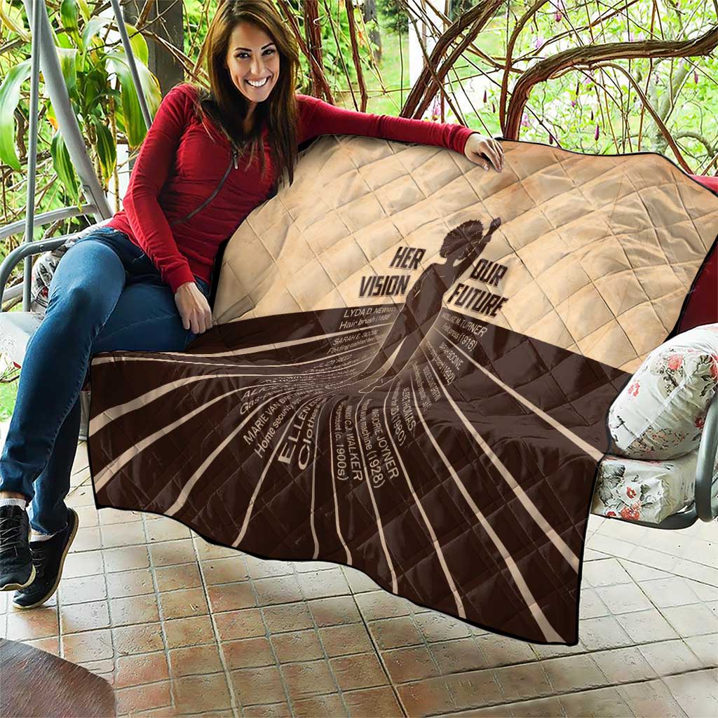 Her Vision Our Future Quilt African Influential Black Women Inventors and Pioneers - Wonder Print Shop