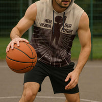 Her Vision Our Future Sleeveless Hoodie African Influential Black Women Inventors and Pioneers - Wonder Print Shop