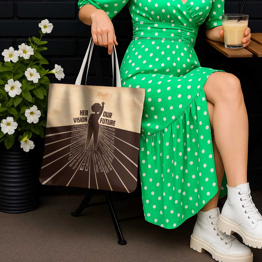 Her Vision Our Future Tote Bag African Influential Black Women Inventors and Pioneers - Wonder Print Shop