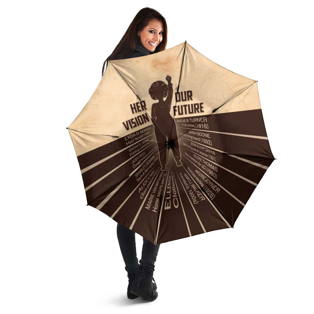 Her Vision Our Future Umbrella African Influential Black Women Inventors and Pioneers - Wonder Print Shop