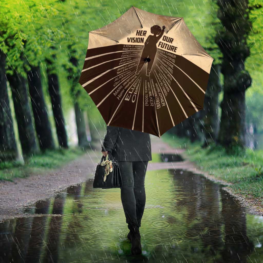 Her Vision Our Future Umbrella African Influential Black Women Inventors and Pioneers - Wonder Print Shop