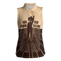 Her Vision Our Future Women Sleeveless Polo Shirt African Influential Black Women Inventors and Pioneers - Wonder Print Shop