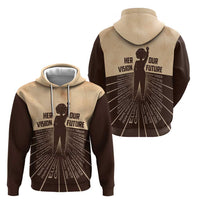 Her Vision Our Future Zip Hoodie African Influential Black Women Inventors and Pioneers - Wonder Print Shop