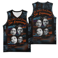 She Didn't Just Dream She Engineered Basketball Jersey African Celebrating Trailblazing Black Women Innovators in Technology and Engineering - undefined