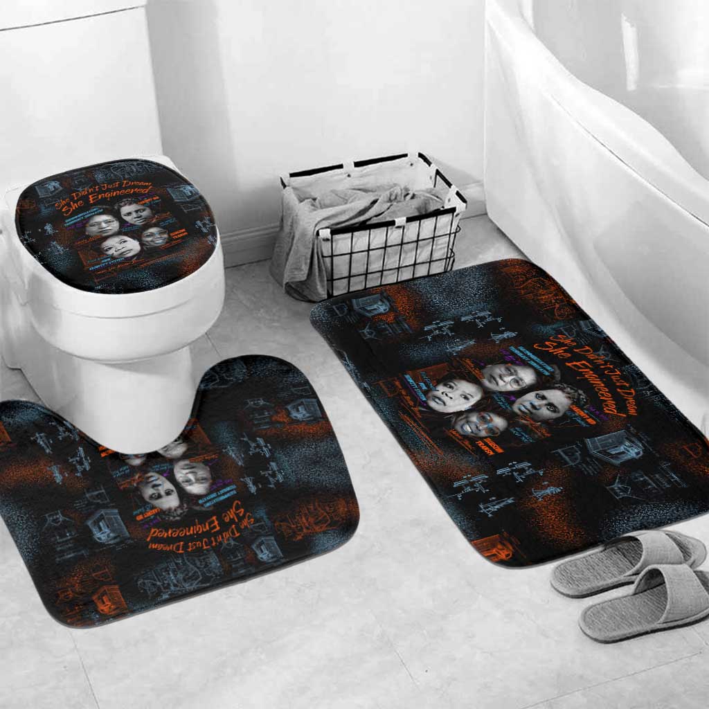 She Didn't Just Dream She Engineered Bathroom Set African Celebrating Trailblazing Black Women Innovators in Technology and Engineering - Wonder Print Shop