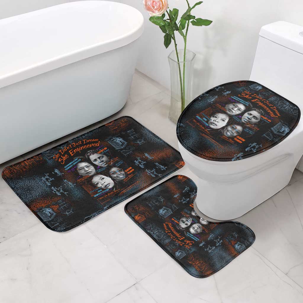 She Didn't Just Dream She Engineered Bathroom Set African Celebrating Trailblazing Black Women Innovators in Technology and Engineering - Wonder Print Shop