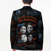 She Didn't Just Dream She Engineered Blazer African Celebrating Trailblazing Black Women Innovators in Technology and Engineering - Wonder Print Shop