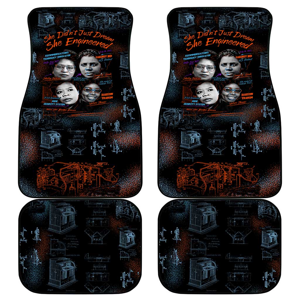 She Didn't Just Dream She Engineered Car Mats African Celebrating Trailblazing Black Women Innovators in Technology and Engineering - Wonder Print Shop