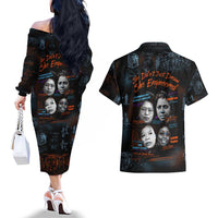 She Didn't Just Dream She Engineered Couples Matching Off The Shoulder Long Sleeve Dress and Hawaiian Shirt African Celebrating Trailblazing Black Women Innovators in Technology and Engineering - Wonder Print Shop