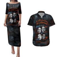 She Didn't Just Dream She Engineered Couples Matching Puletasi and Hawaiian Shirt African Celebrating Trailblazing Black Women Innovators in Technology and Engineering - Wonder Print Shop