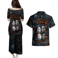She Didn't Just Dream She Engineered Couples Matching Puletasi and Hawaiian Shirt African Celebrating Trailblazing Black Women Innovators in Technology and Engineering - Wonder Print Shop