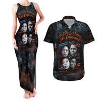 She Didn't Just Dream She Engineered Couples Matching Tank Maxi Dress and Hawaiian Shirt African Celebrating Trailblazing Black Women Innovators in Technology and Engineering - Wonder Print Shop