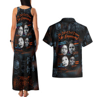She Didn't Just Dream She Engineered Couples Matching Tank Maxi Dress and Hawaiian Shirt African Celebrating Trailblazing Black Women Innovators in Technology and Engineering - Wonder Print Shop