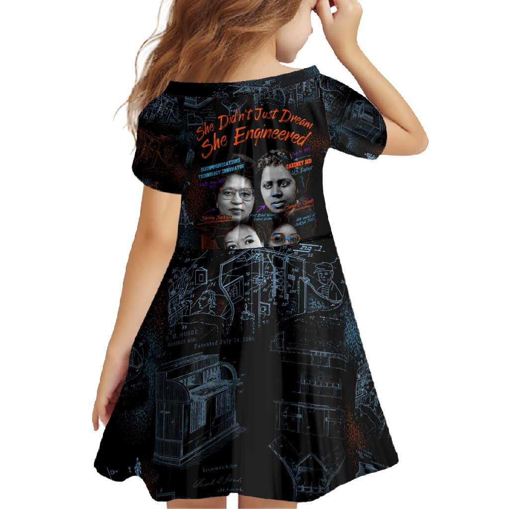She Didn't Just Dream She Engineered Family Matching Mermaid Dress and Hawaiian Shirt African Celebrating Trailblazing Black Women Innovators in Technology and Engineering - Wonder Print Shop