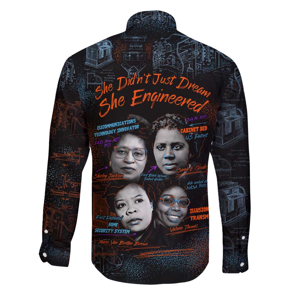 She Didn't Just Dream She Engineered Family Matching Off Shoulder Short Dress and Hawaiian Shirt African Celebrating Trailblazing Black Women Innovators in Technology and Engineering - Wonder Print Shop