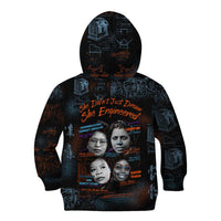 She Didn't Just Dream She Engineered Kid Hoodie African Celebrating Trailblazing Black Women Innovators in Technology and Engineering - Wonder Print Shop