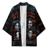 She Didn't Just Dream She Engineered Kimono African Celebrating Trailblazing Black Women Innovators in Technology and Engineering - Wonder Print Shop