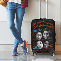 She Didn't Just Dream She Engineered Luggage Cover African Celebrating Trailblazing Black Women Innovators in Technology and Engineering - Wonder Print Shop
