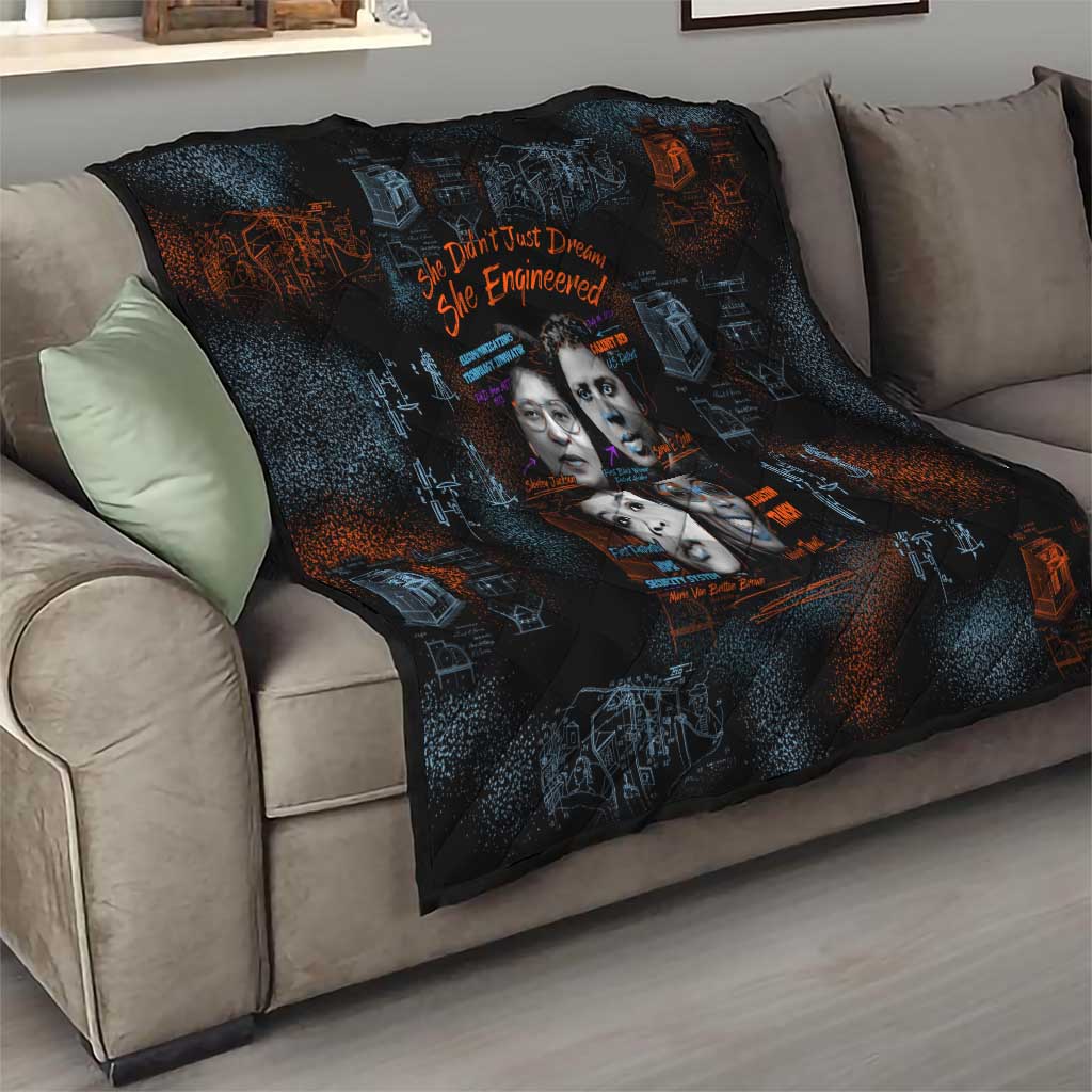 She Didn't Just Dream She Engineered Quilt African Celebrating Trailblazing Black Women Innovators in Technology and Engineering - Wonder Print Shop