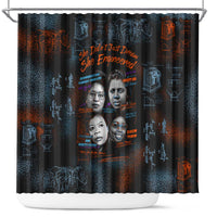 She Didn't Just Dream She Engineered Shower Curtain African Celebrating Trailblazing Black Women Innovators in Technology and Engineering - Wonder Print Shop