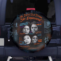 She Didn't Just Dream She Engineered Spare Tire Cover African Celebrating Trailblazing Black Women Innovators in Technology and Engineering - Wonder Print Shop