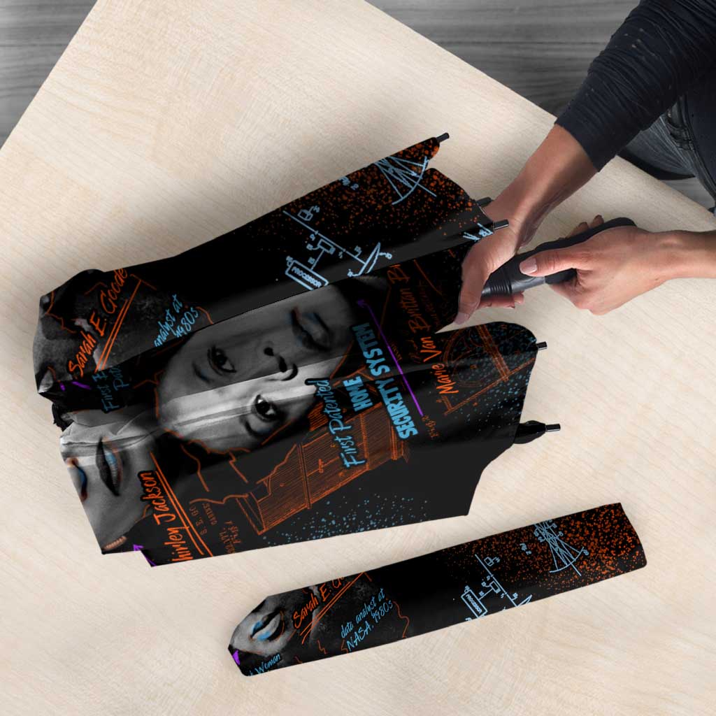 She Didn't Just Dream She Engineered Umbrella African Celebrating Trailblazing Black Women Innovators in Technology and Engineering - Wonder Print Shop