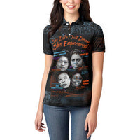 She Didn't Just Dream She Engineered Women Polo Shirt African Celebrating Trailblazing Black Women Innovators in Technology and Engineering - Wonder Print Shop