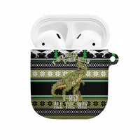 Christmas T Rex Tree AirPods Case Xmas Holiday Patterns - Wonder Print Shop
