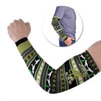 Christmas T Rex Tree Arm Sleeves Xmas Holiday Patterns - Wonder Print Shop