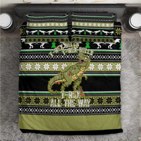 Christmas T Rex Tree Bedding Set Xmas Holiday Patterns - Wonder Print Shop