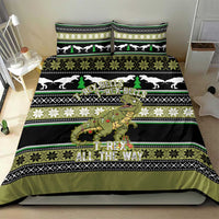 Christmas T Rex Tree Bedding Set Xmas Holiday Patterns - Wonder Print Shop