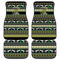 Christmas T Rex Tree Car Mats Xmas Holiday Patterns - Wonder Print Shop