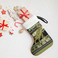 Christmas T Rex Tree Christmas Stocking Xmas Holiday Patterns - Wonder Print Shop