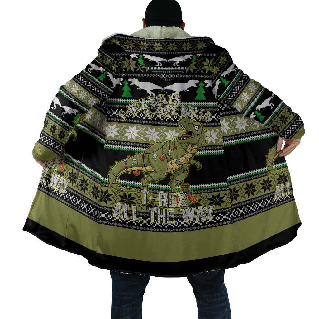 Christmas T Rex Tree Cloak Xmas Holiday Patterns - Wonder Print Shop