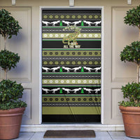 Christmas T Rex Tree Door Cover Xmas Holiday Patterns - Wonder Print Shop