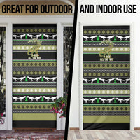 Christmas T Rex Tree Door Cover Xmas Holiday Patterns - Wonder Print Shop
