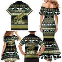 Christmas T Rex Tree Family Matching Mermaid Dress and Hawaiian Shirt Xmas Holiday Patterns - Wonder Print Shop