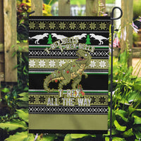 Christmas T Rex Tree Garden Flag Xmas Holiday Patterns - undefined