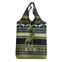 Christmas T Rex Tree Grocery Bag Xmas Holiday Patterns - Wonder Print Shop